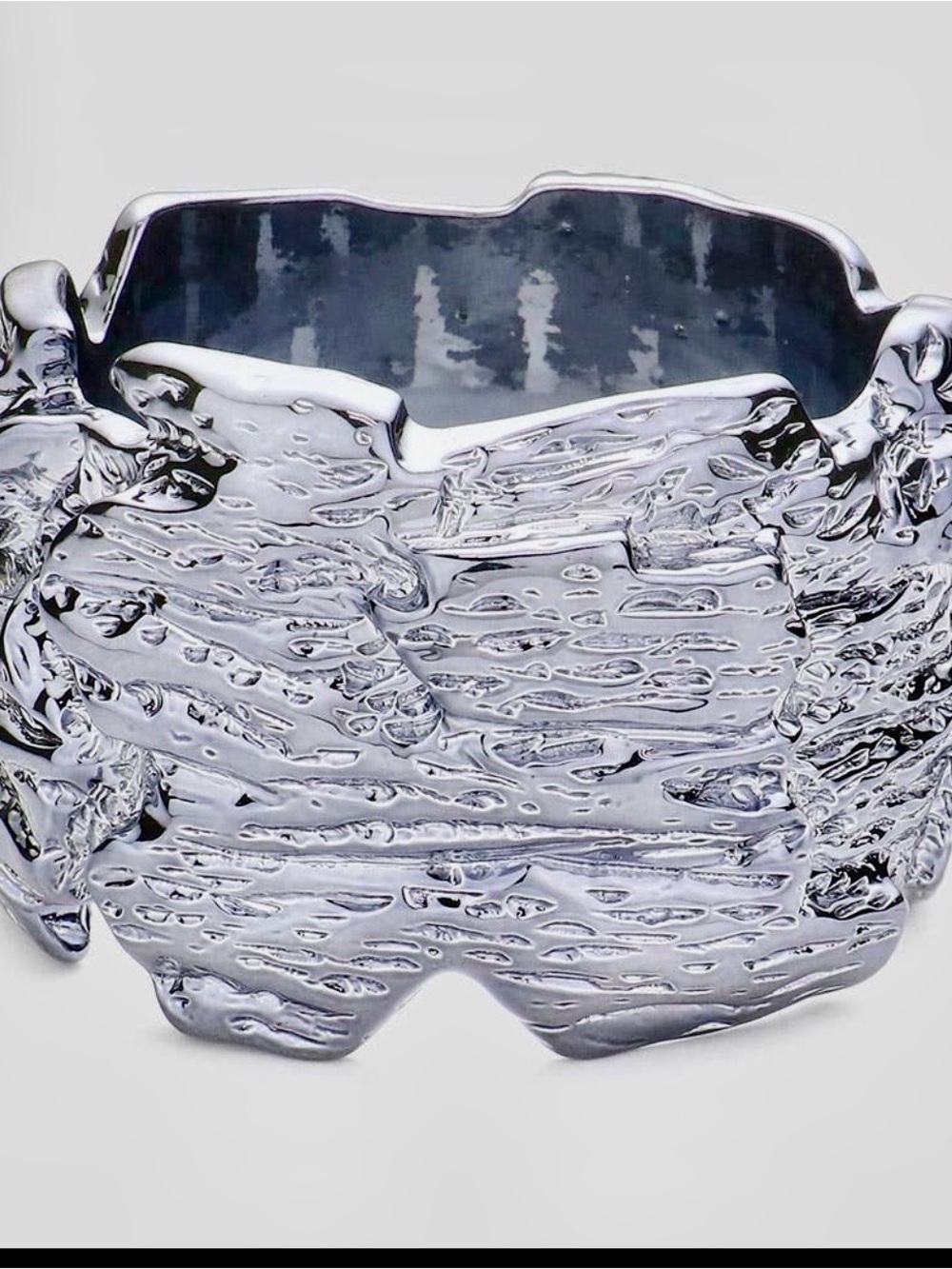 Chunky Textured Silver Cuff Bracelet